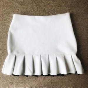 Zara white business casual skirt